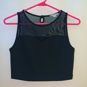 Sexy Mesh Crop Top 🖤💖